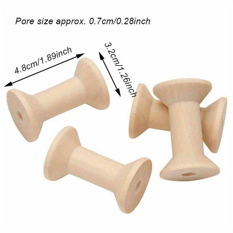 Wooden Spools For Crafts, Empty Thread Spools For Crafts, Splinter Free  Unfinished Wood Spools For Embroidery And Sewing Machines - Temu